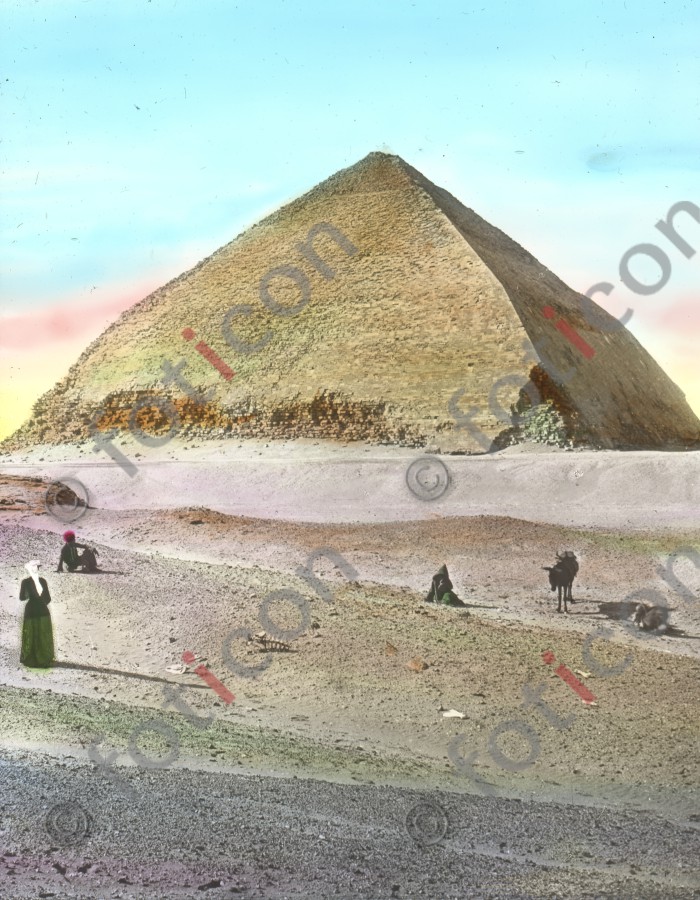 Knickpyramide | Kink pyramid - Foto foticon-simon-008-030.jpg | foticon.de - Bilddatenbank für Motive aus Geschichte und Kultur